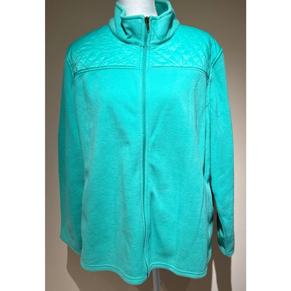 Talbots Zip Jacket‎ Green Size 2X